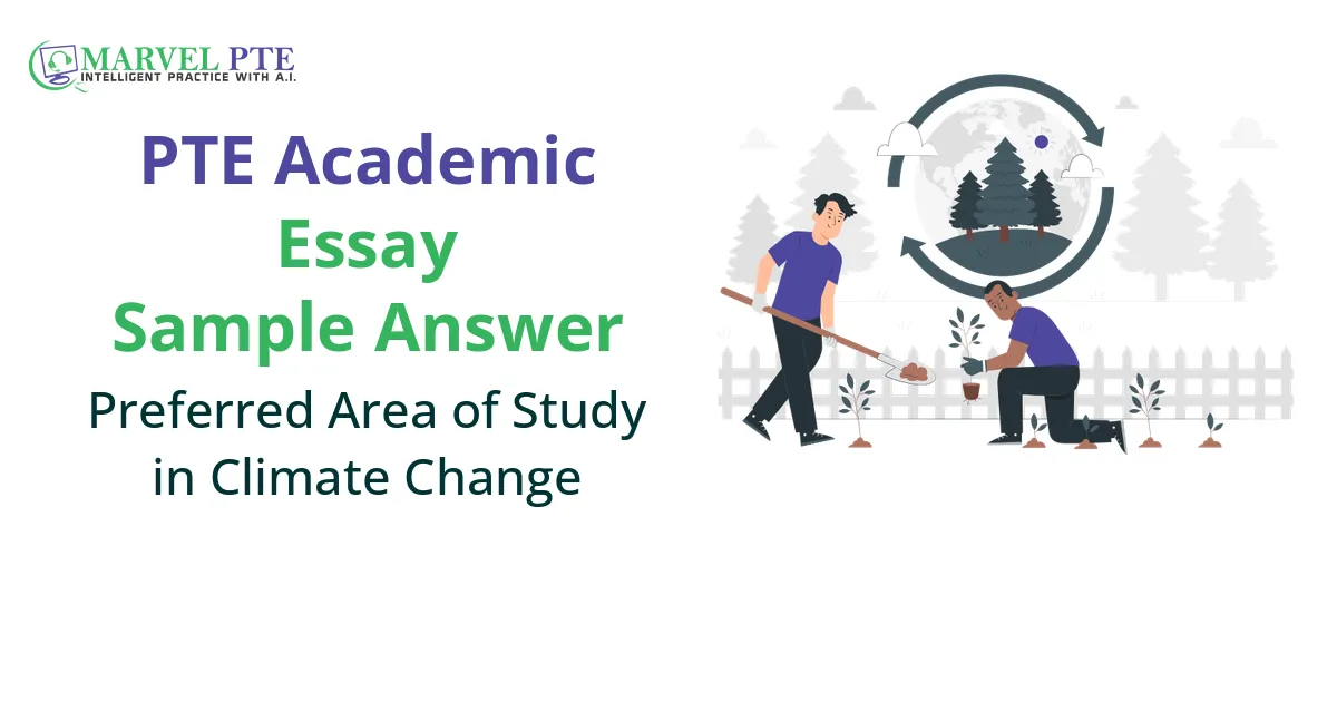 Preferred Area of Study in Climate Change