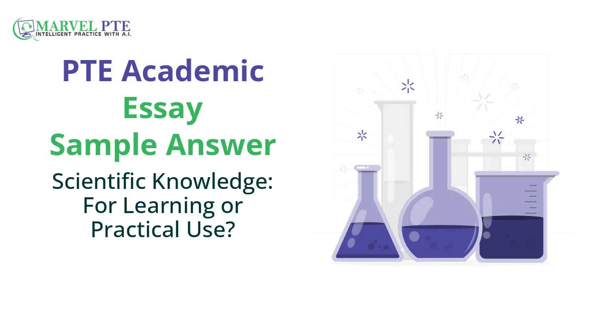 Scientific Knowledge: For Learning or Practical Use?