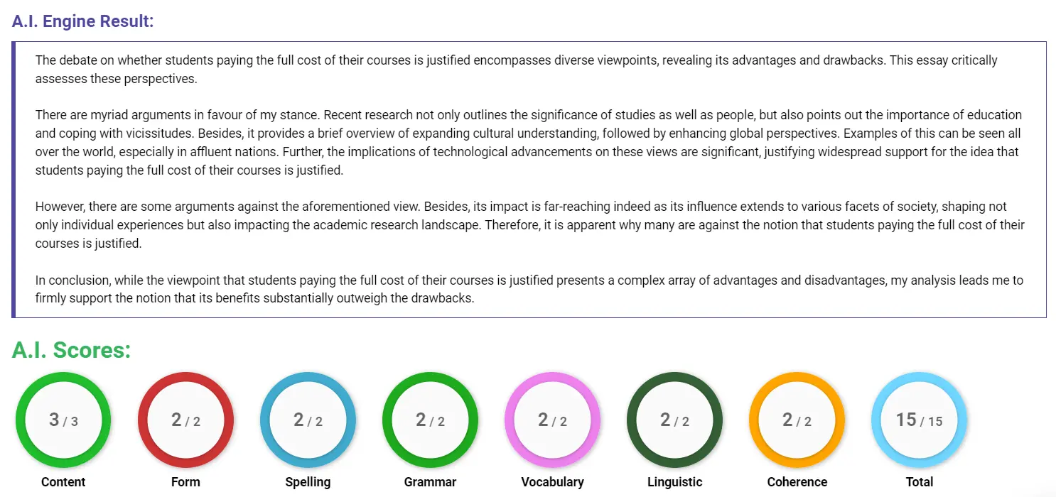 AI assessment screenshot for Do Degrees Lead to Higher Salaries?