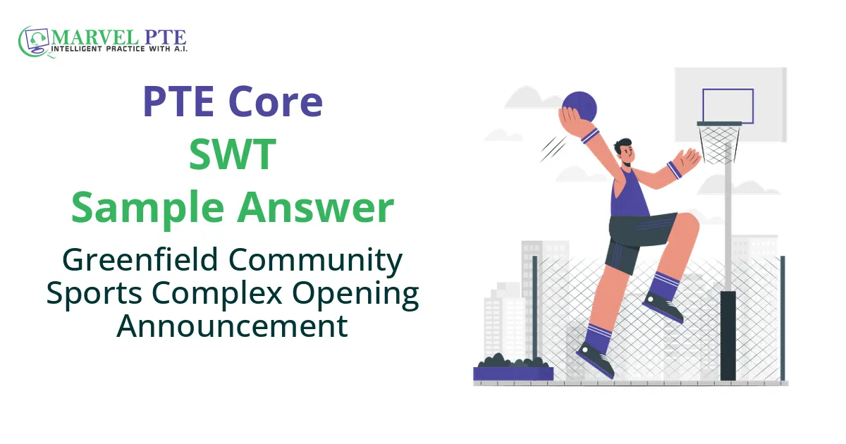 Greenfield Community Sports Complex Opening Announcement