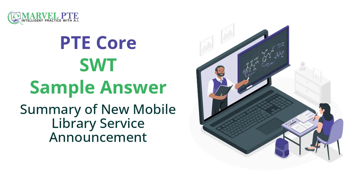 Summary of New Mobile Library Service Announcement