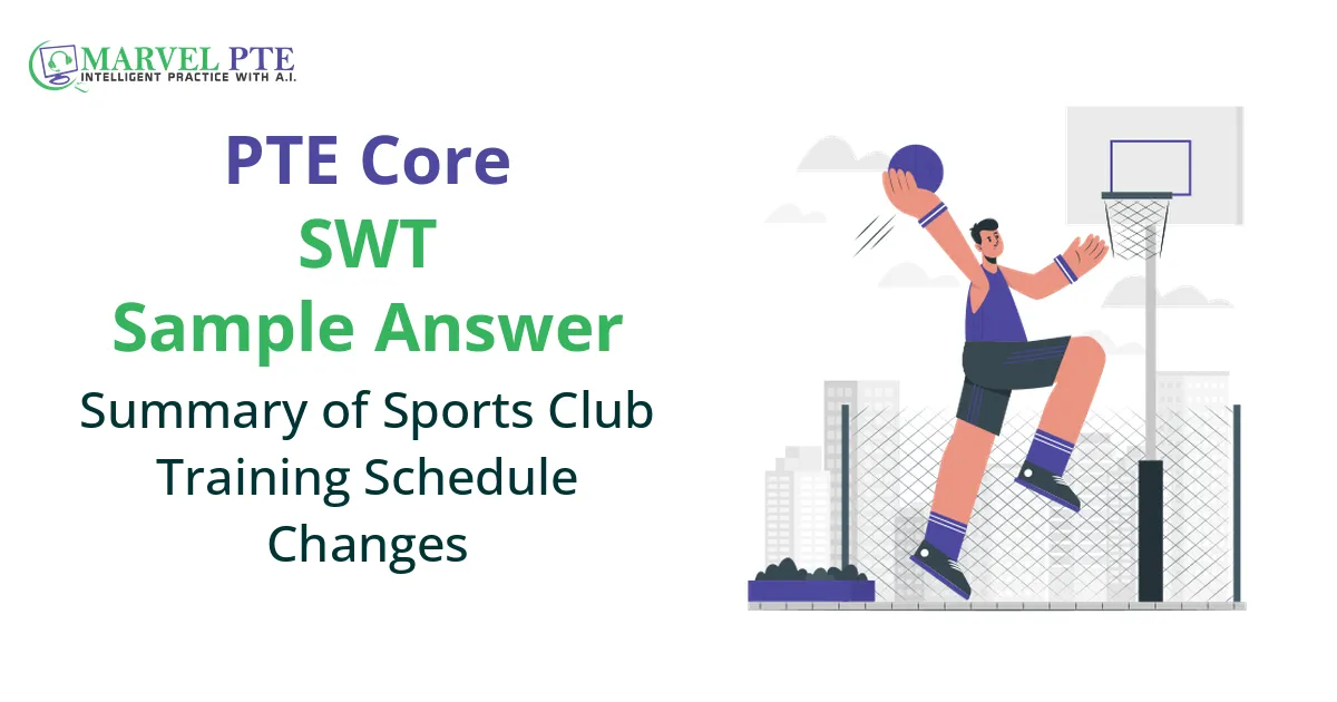 Summary of Sports Club Training Schedule Changes