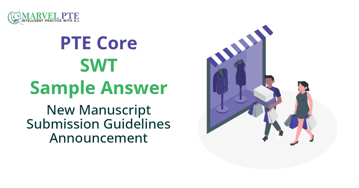 New Manuscript Submission Guidelines Announcement